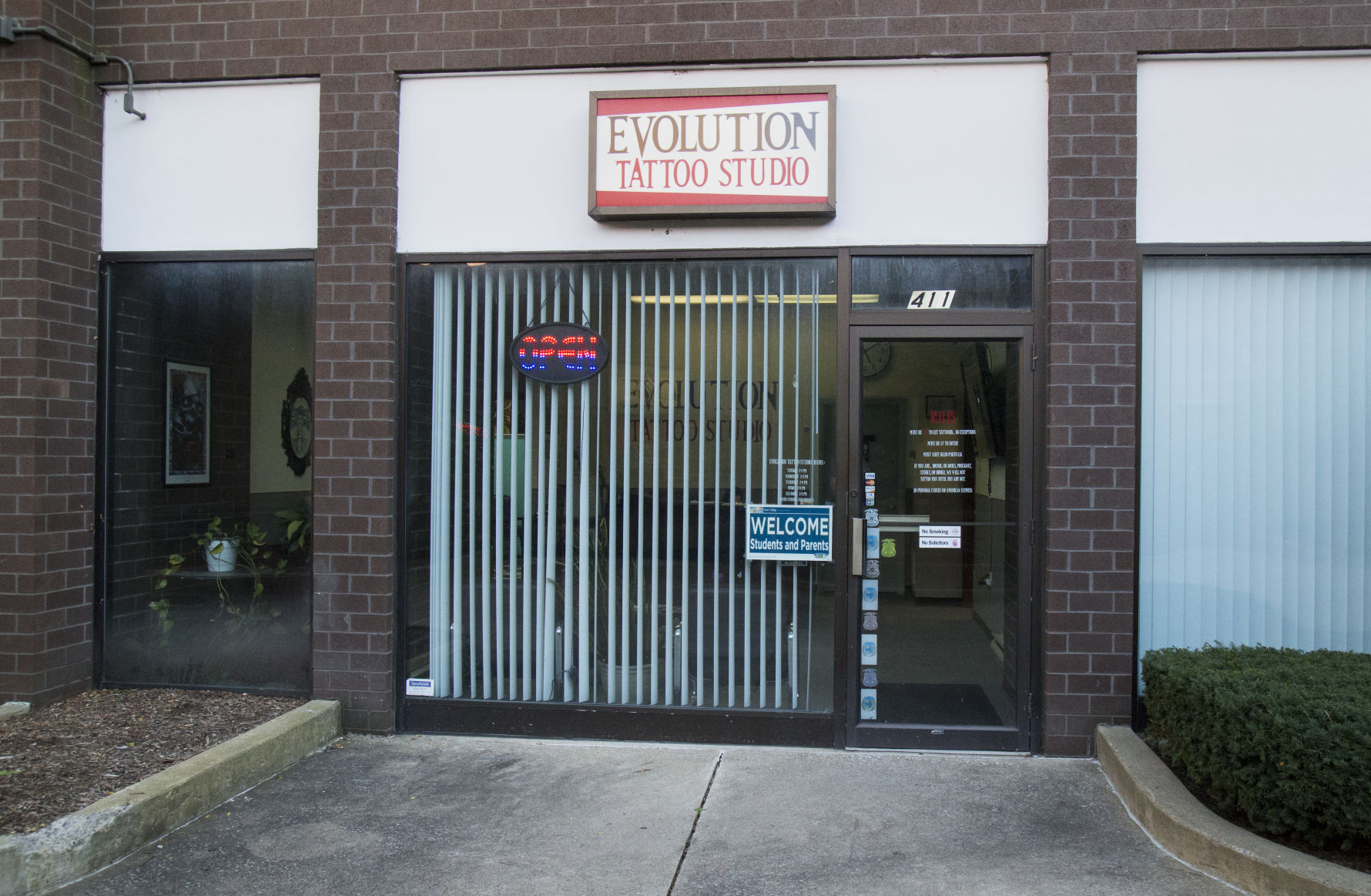 Evolution Tattoo Outside